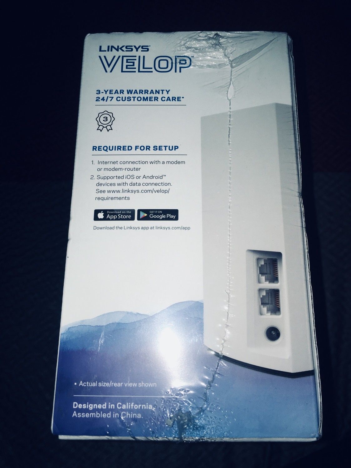 Linksys Velop Air-Port Dual Band AC3600 Mesh Router