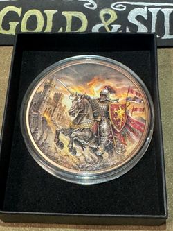 Knight of the Realm 5 oz Colorized .999 Fine Copper Round