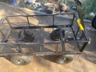 Steel Cart, Gorilla 🦍 Brand New 13 inch tires 1200 pounds Capacity,Tow or Pull Foldable Carts,  South Scottsdale