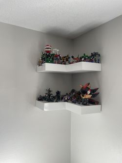 High Quality Two Corner Wood Shelves 