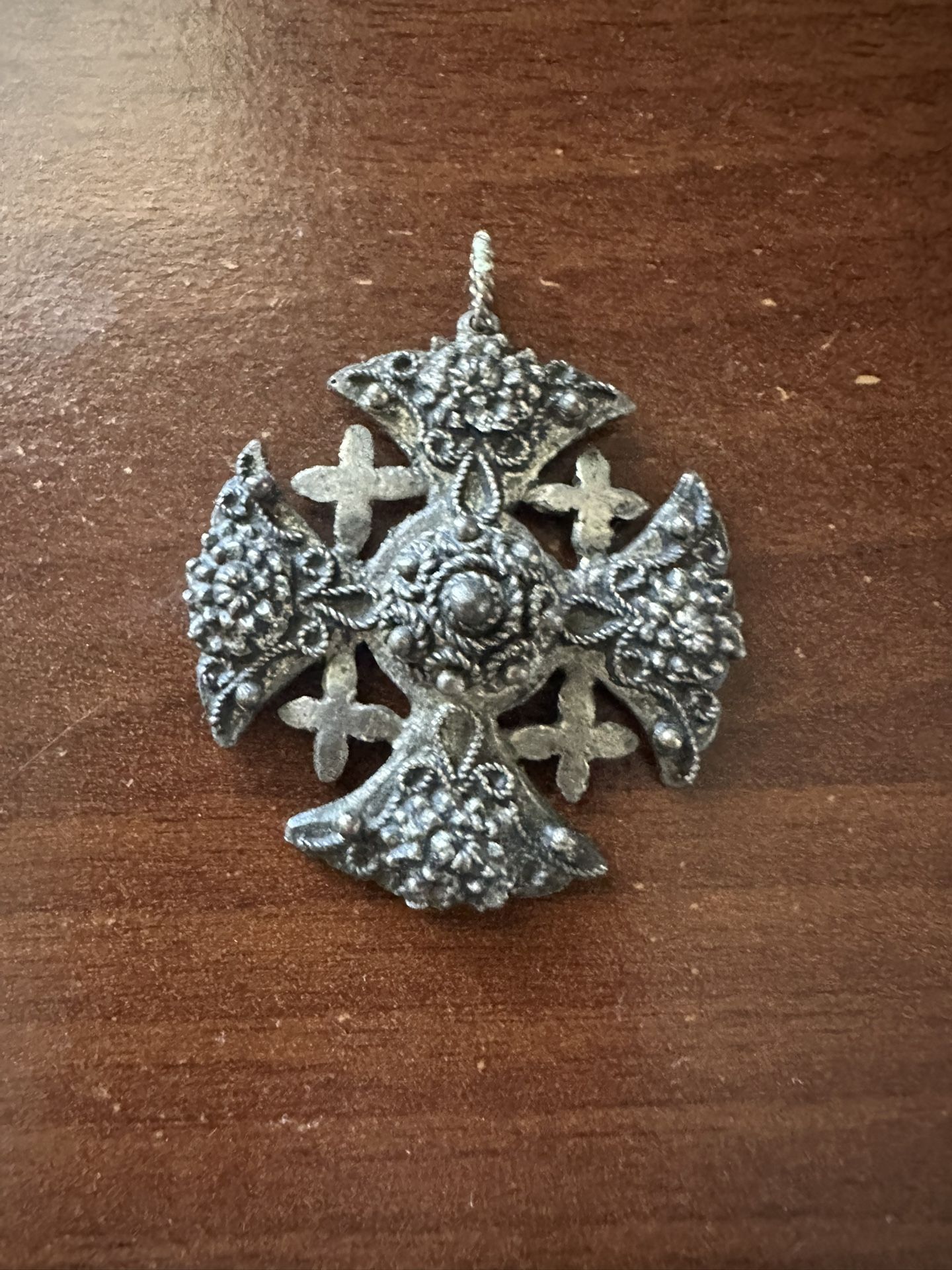 $50 Sterling Silver Jerusalem Cross Necklace