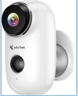 Adorbee WiFi Outdoor Security Camera System Wireless for Homes - 1080P Rechargeable Battery Powered w/Night Version 2-Way Audio HD Video Surveillance 