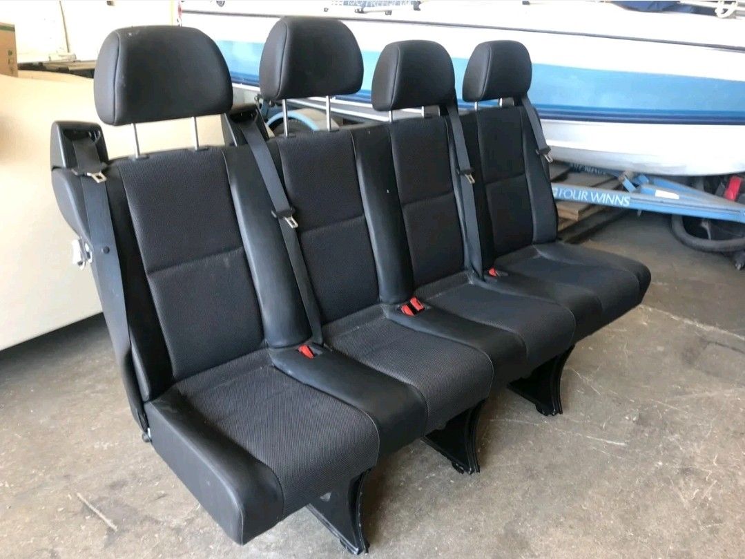 Mercedes-Benz Sprinter Bench 4 person passenger seats Black Leather
