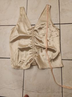 H&M Blusa Color Oro Talla M