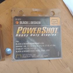 Black & Decker PowerShot Heavy Duty Staples Arrow 