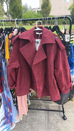 Burgundy Coat - Women’s Medium