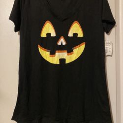 Jack O Lantern Ladies Shirt