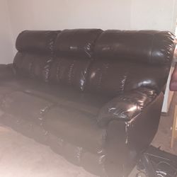 Brown Leather Couch