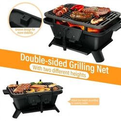 Heavy Duty Cast Iron
Tabletop Bbq Grill Stove
For Camping Picnic