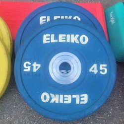 Eleiko Colored Bumper Plate set (Pounds)
