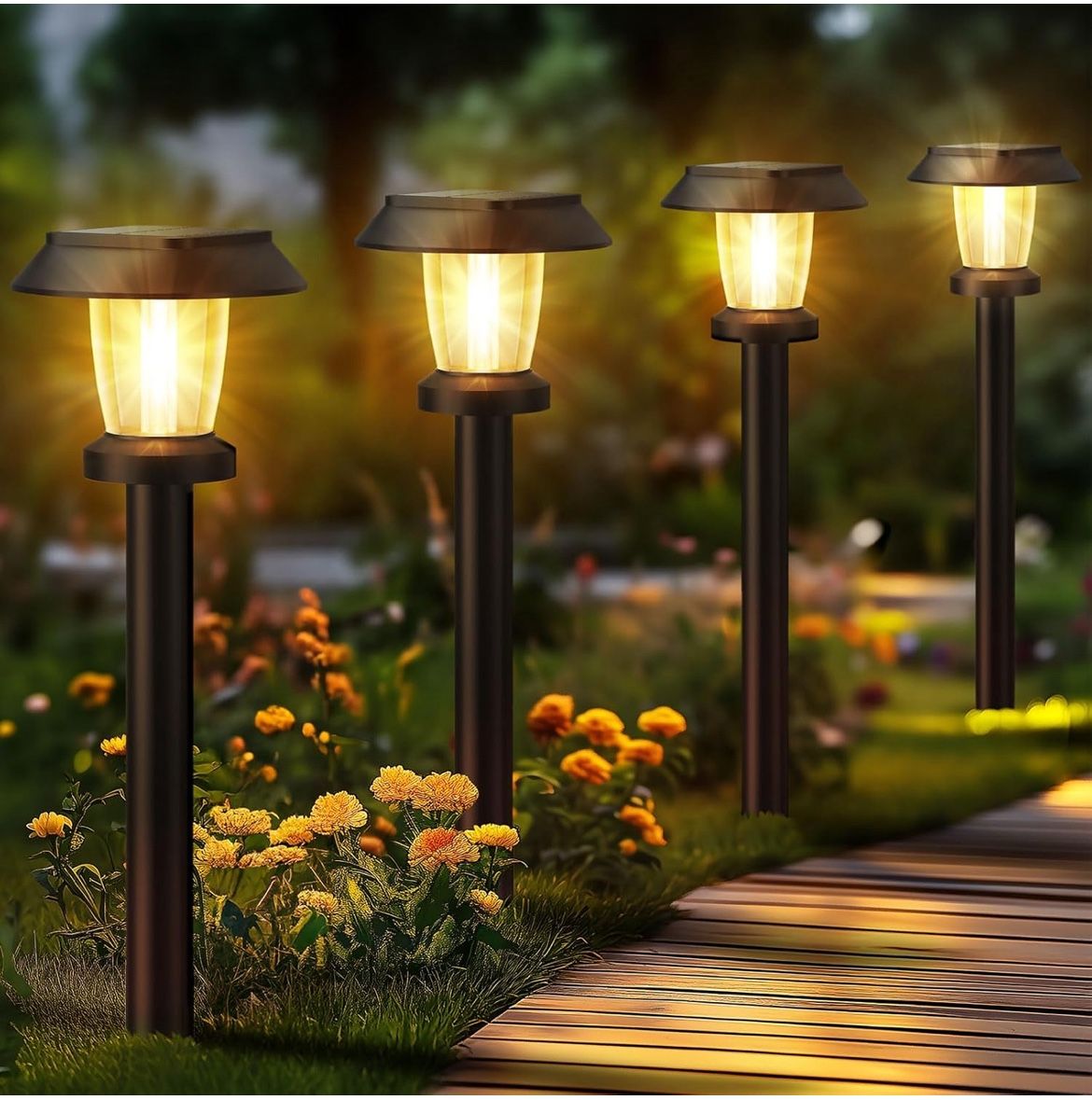 Solar Pathway Lights Outdoor