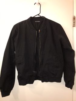 Brandy melville black 2025 bomber jacket