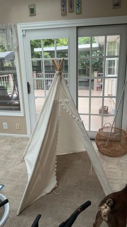 Kids Canvas Teepee Play Tent