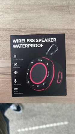 Wireless speaker waterproof