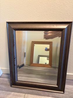 Wall Mirror with Bronze Frame