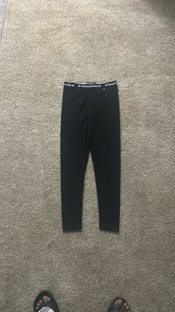 Black chrome heart leggings size M