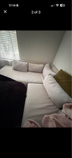 Grey Fabric Sectional Sofa