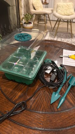 Seed Starter Kit with Humidity Dome and Heat Mat