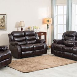 NEW RECLINING SOFA AND LOVESEAT ONLY AND FREE DELIVERY 