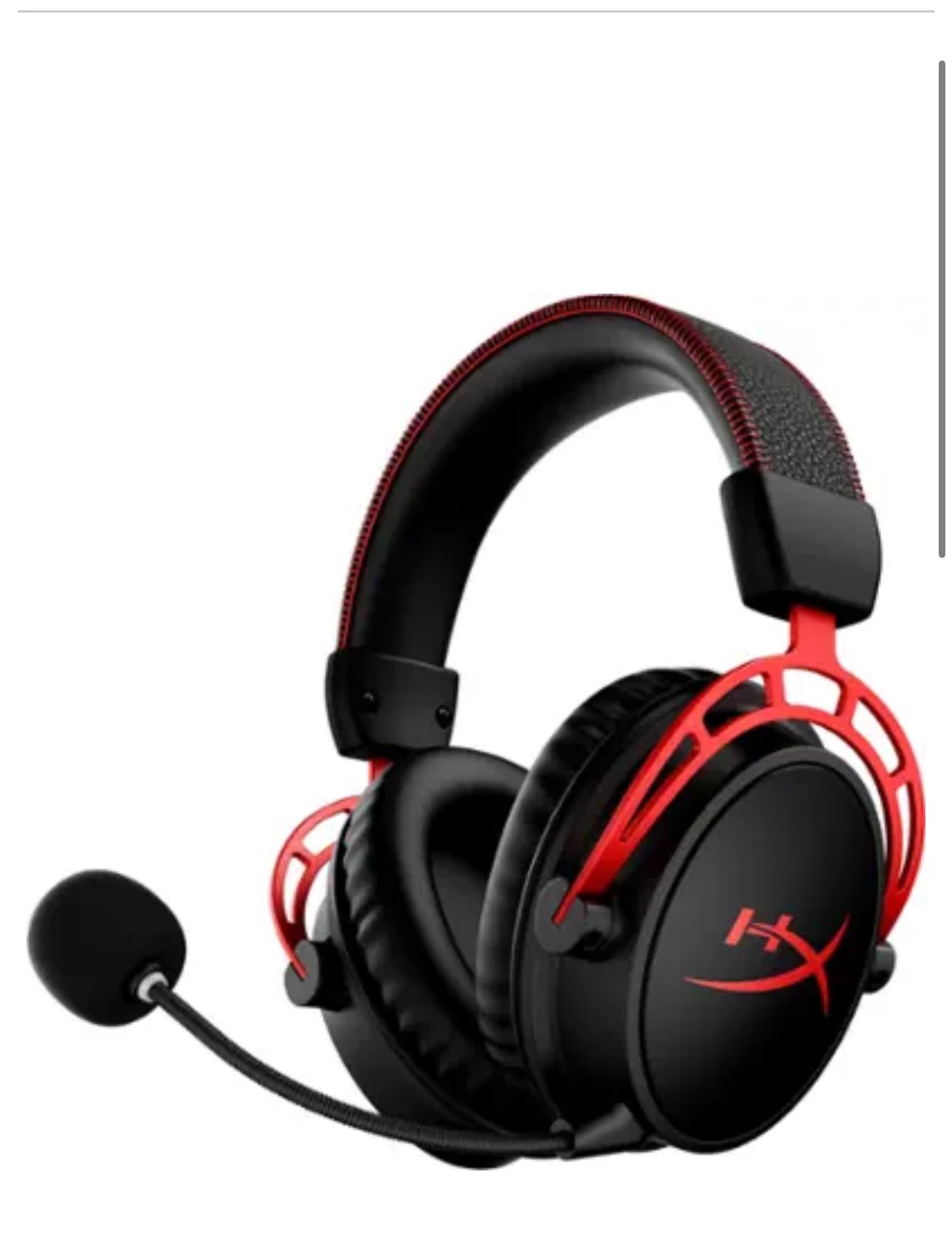 Front. HyperX - Cloud Alpha Wireless Gaming Headset for PC, PS5, and PS4 - Black/Red. 2024 The Best Wireless Gaming Headset PC Gamer HX.Up to 300 h