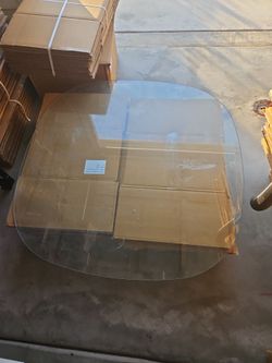 Coffee table glass top