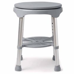 Medline Swivel Shower Stool 300 lb Capacity Adjustable Height