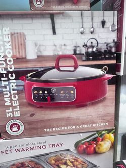 3P Red Multi-Function Electric Cooker (Parini)