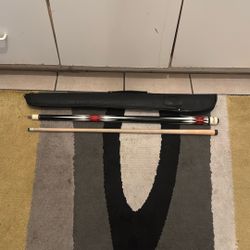 **Pathline** Canadian Maple Pool Cue (21 Oz) W/Carrying Case