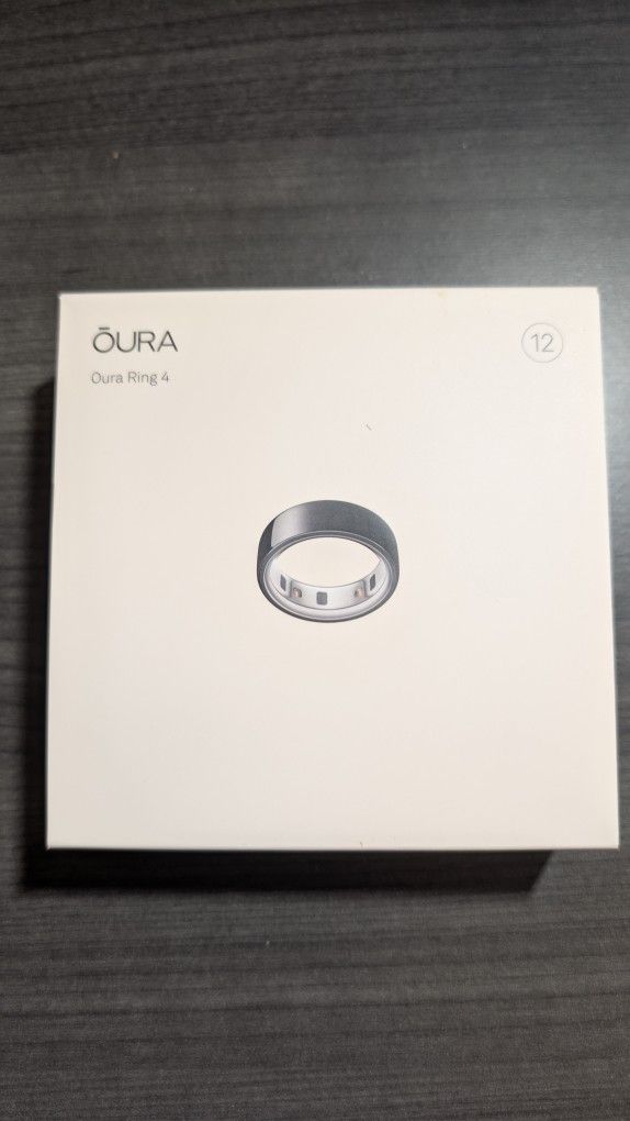 Oura Ring 4 - Black - Size 12