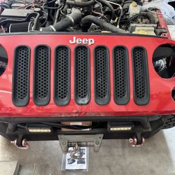 Jeep JK Red Grill
