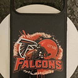 🏈 Atlanta Falcons iPhone 17 Pro Max Case – Sports Fan Cover, Football Helmet Design, Black Shockproof Protective