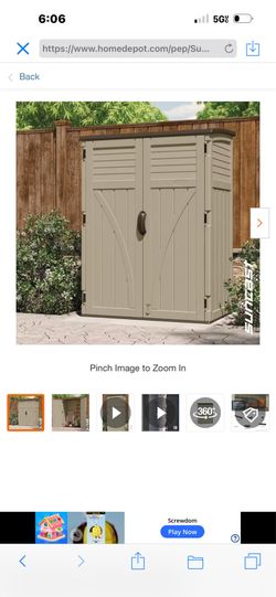 Suncast  2 ft. 8 in. x 4ft x 6