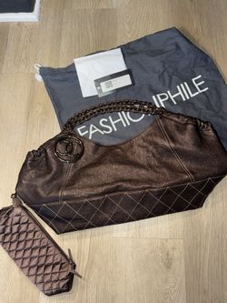 Chanel Calfskin Baby Coco Cabas Bronze Bag