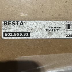 ikea Besta glass shelf-