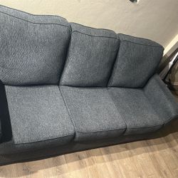 Ashley Furniture 3 Pcs Couch Set Blue 