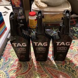 3 Eight Ounces Each Tag And Old Spice Men Deodorant. Two Pack Of Ok Spice 