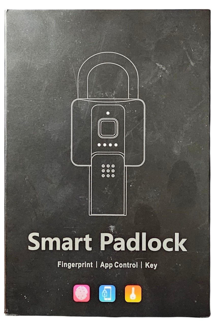 eLink Smart Heavy Duty Fingerprint Padlock with Key Backup Waterproof Bluetooth