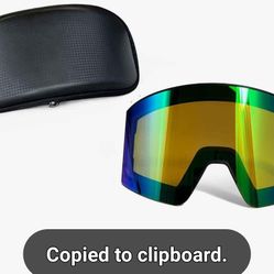 Heated Goggles Snowmobile Anti-Fog Magnetic Interchangeable Frameless 100% UV Lens
