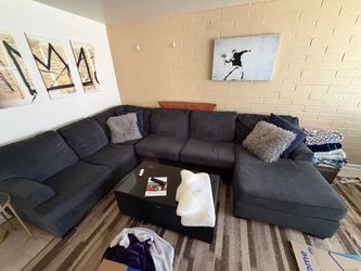 Blue Sectional Couch