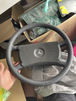 Mercedes W123 W116 Leather Wrapped Steering Wheel