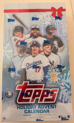 Topps Holiday Advent Calendar Baseball Cards – Sealed Collectible Box