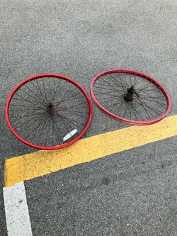 Bike Rims 22”, Red,  Alloy