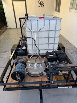 Pressure washer trailer