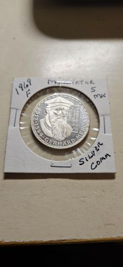 Gerhard Mercator German 5 mark Silver  Commenrative