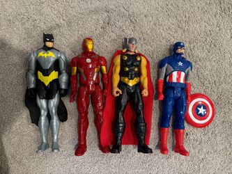 Superhero Action Figures Lot of 4
