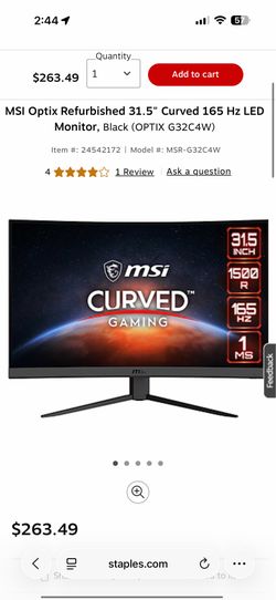 MSI OPTIX monitor