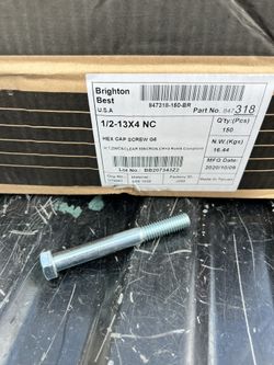 Bulk Lot Zinc-Plated Hex Bolts