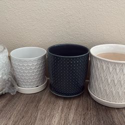 Set of 4 Pots for planting