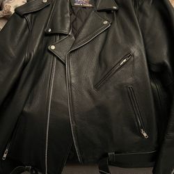 leather jacket hardly worn