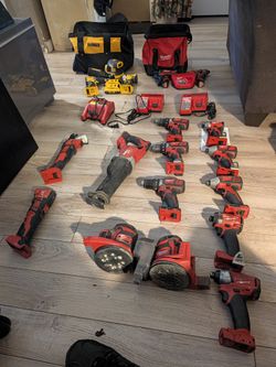 Milwaukee M18 Tools Sawzall, Impact Driver, others & Dewalt